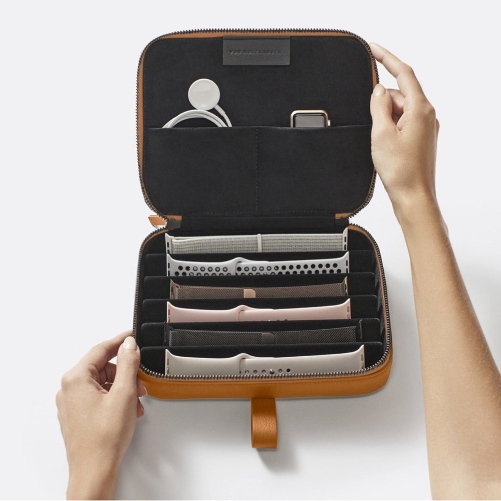 Vegan Leather The Watchband Portfolio Apple Watch Storage Case